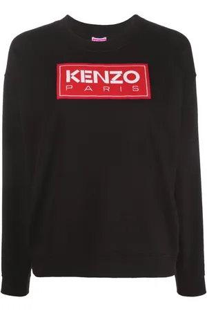 Kenzo Logo patch crew-neck sweatshirt