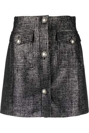Alessandra Rich Metallic A-line skirt