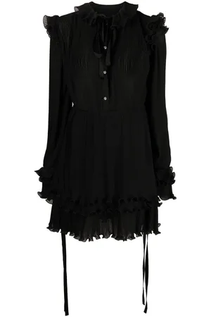 Philipp Plein Ruffled plissé midi dress