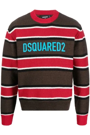Dsquared2 Jacquard logo striped jumper