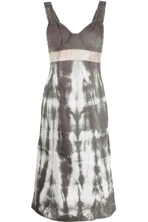 Prada 2000s tie-dye effect bustier dress