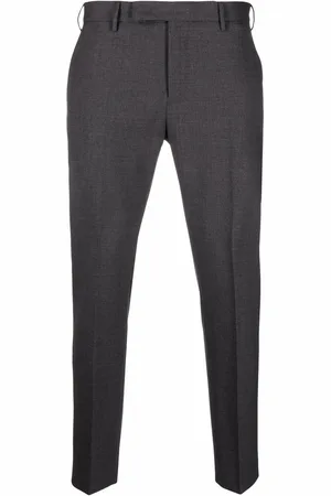 PT Torino Pressed-crease charm-detail tailored trousers