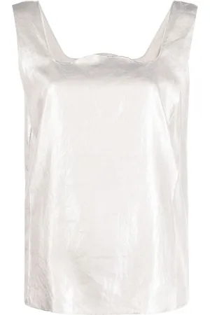 Maison Margiela 2010s square neck tank top