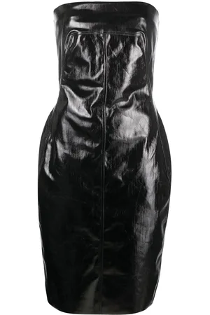 Rick Owens Square-neck strapless dress