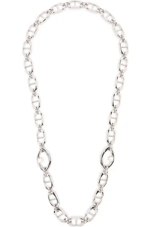 CAPSULE ELEVEN Chunky-chain pearl-embellished necklace
