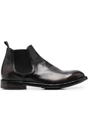 Officine creative Elasticated-panel leather boots