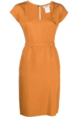 Saint Laurent 1980s scoop-neck silk dress