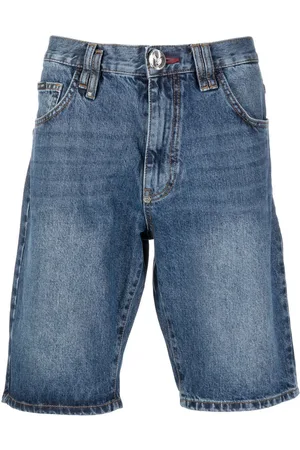 Philipp Plein Knee-length denim shorts
