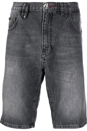 Philipp Plein Knee-length denim shorts