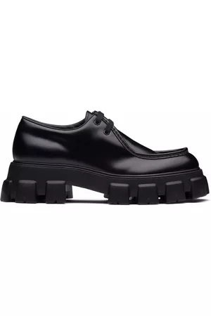 Prada Muži Boty - Monolith chunky sole lace-up shoes