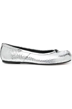 Maison Margiela Tabi mirror-effect ballerina shoes