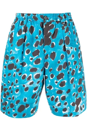Marni All-over leopard-print shorts