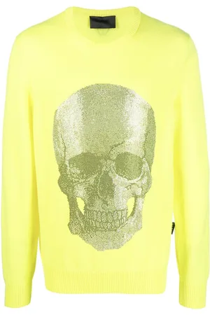 Philipp Plein Skull logo knitted sweater