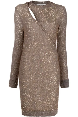 Stella McCartney Sequin-embellished knitted dress