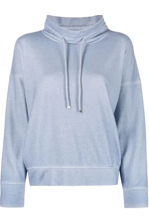COLOMBO Drawstring-neck long-sleeve sweatshirt