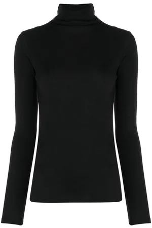 Vince Roll-neck cotton blouse