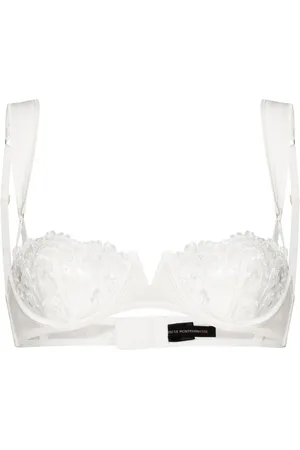 Kiki de Montparnasse Juliette embroidered balconette bra