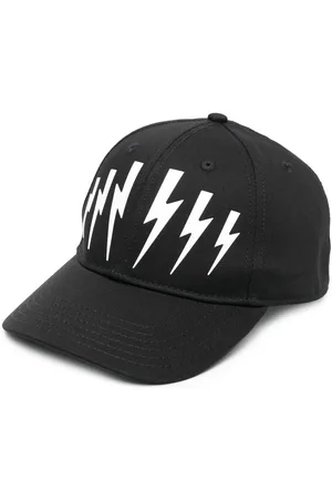 Neil Barrett Thunderbolt-print cap