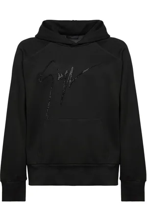 Giuseppe Zanotti Crystal-embellished logo hoodie