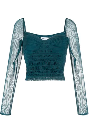 Self-Portrait Gathered-detail long-sleeve top