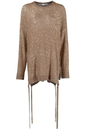 Stella McCartney Sequinned side-tie jumper