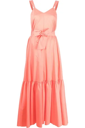 FORTE FORTE Tied-waist tiered dress