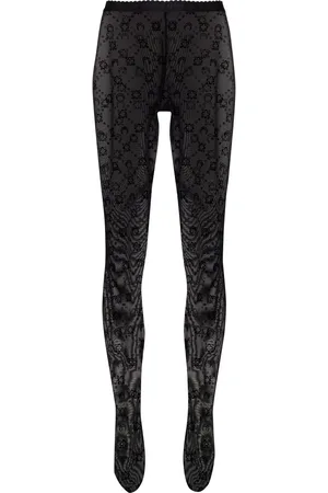Marine Serre Crescent moon-print tights