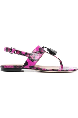 Scarosso Emma snakeskin-effect sandals