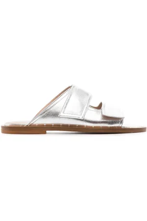 Scarosso Karen metallic slide sandals
