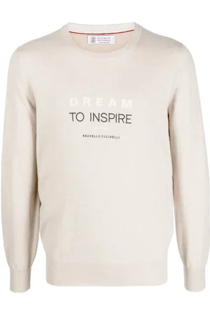Brunello Cucinelli Logo-print cashmere sweatshirt