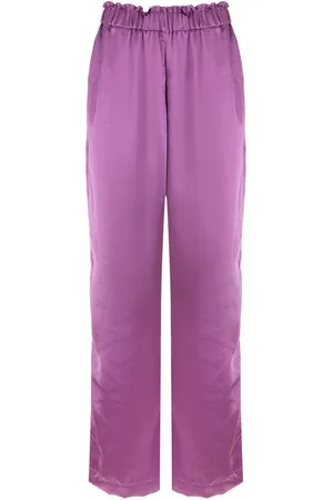 Olympiah Elasticated wide-leg trousers