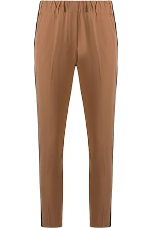 BLANCA Side-strip slim trousers