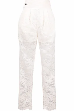Philipp Plein Straight-leg lace trousers