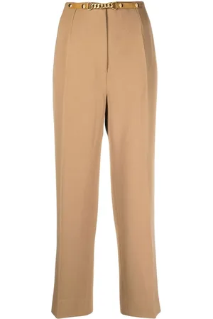 Céline 1980s pre-owned chain-detail tailored trousers