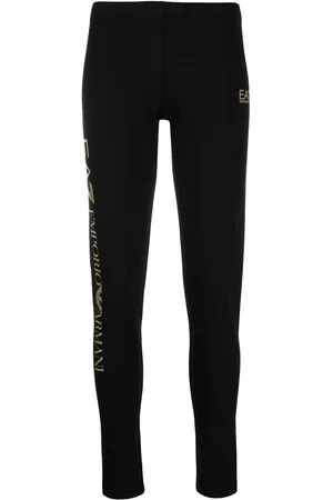 EA7 Logo leg-print leggings