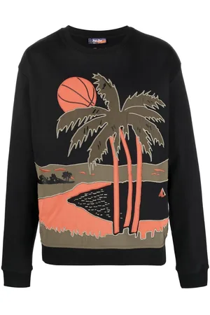 JUST DON Palm tree print jumper