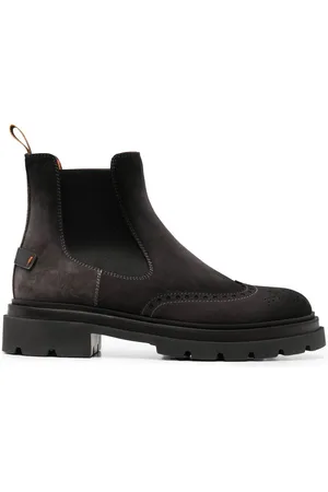 santoni Side elasticated-panel ankle boots