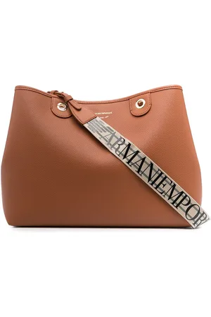 Emporio Armani Logo-strap tote bag