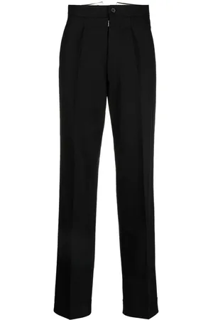Maison Margiela Herringbone-pattern wool trousers