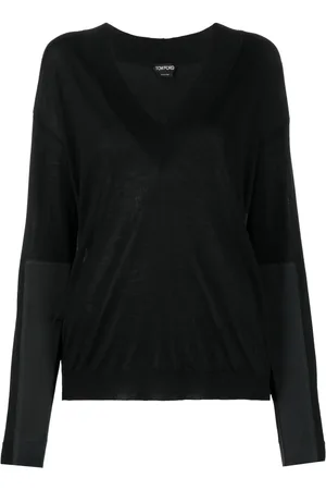 Tom Ford Panelled V-neck knitted jumper