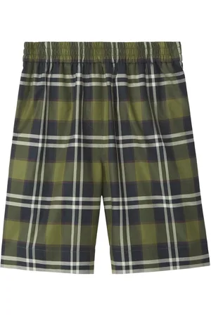 Burberry Checked twill shorts