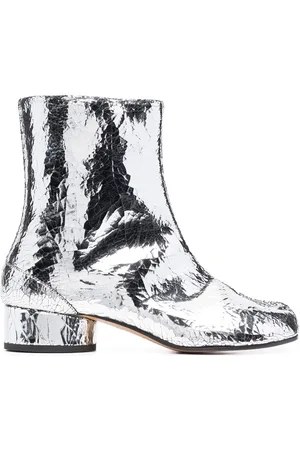 Maison Margiela Tabi 30mm mirror-effect ankle boots