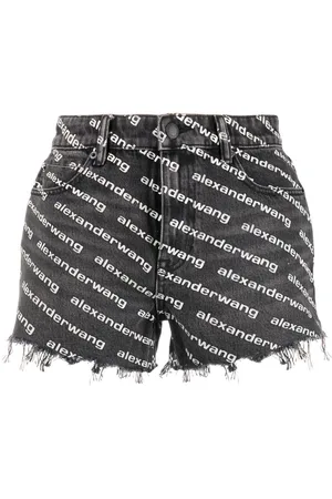Alexander Wang Bite logo-print denim shorts