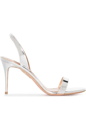 Aquazzura So Nude metallic slingback sandals