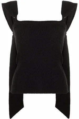 Nanushka Draped-strap bandeau top