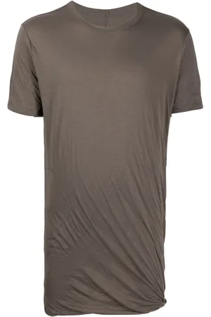 Rick Owens Gathered-detail short-sleeved T-shirt