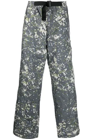 A-cold-wall* Abstract-print straight-leg trousers