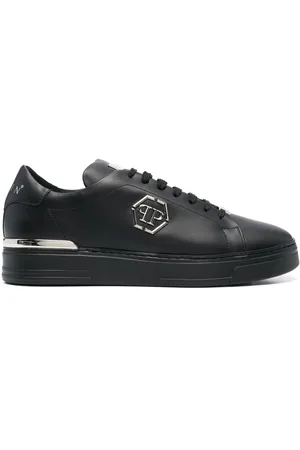 Philipp Plein Hexagon low-top leather sneakers