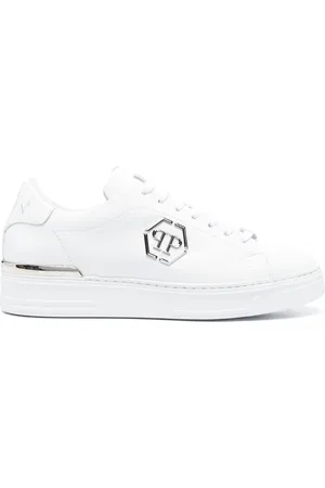 Philipp Plein Hexagon low-top leather sneakers