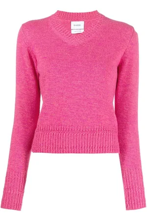 Barrie V-neck cashmere-knit top